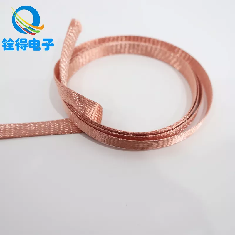 Flat tanso na may braided wire